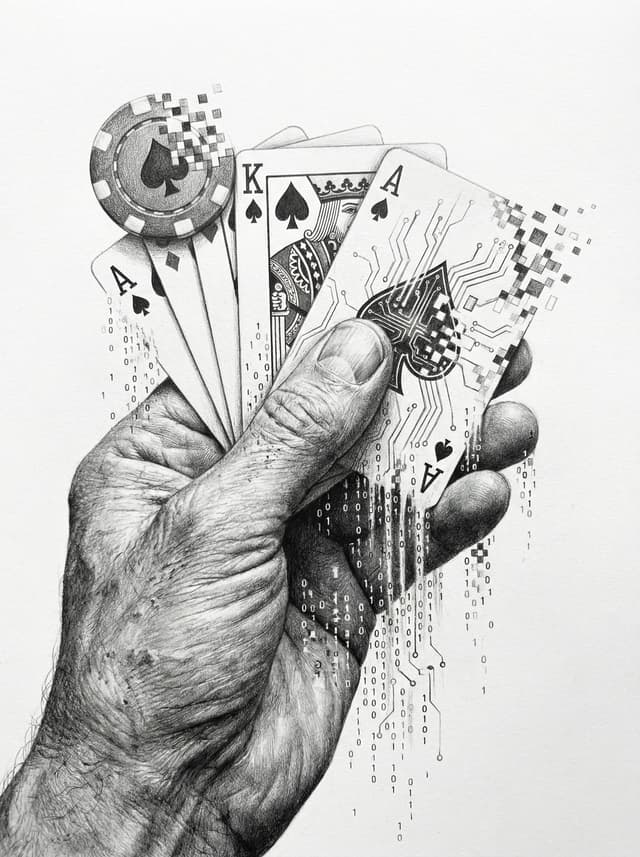 The Gambler — AI Disruption Archetype illustration