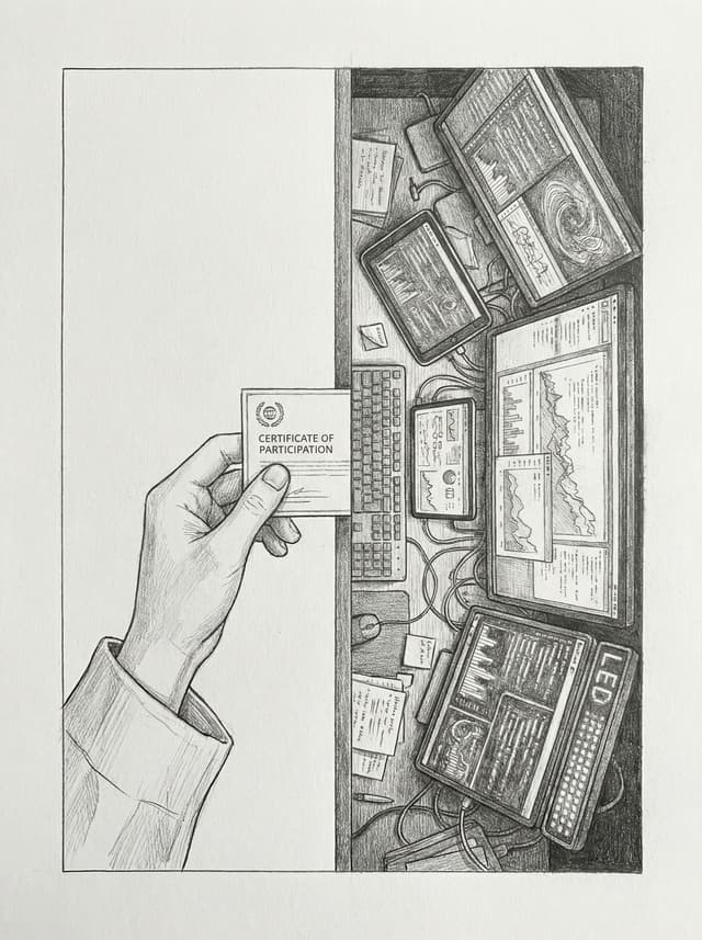 The Minimum Adapter — AI Disruption Archetype illustration